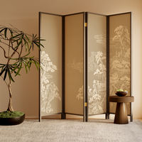 Chinese Song Dynasty aesthetic bamboo art screen shooting, partition living room, floor-to-ceiling live streaming background, entrance hall, shielding decoration, concealing ugliness thumbnail 6