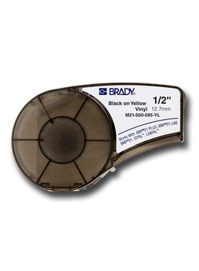 M21-500-595 BRADY美国原装贝迪BMP21标签带彩色户内外聚苯乙烯B595标识12mm多色可选