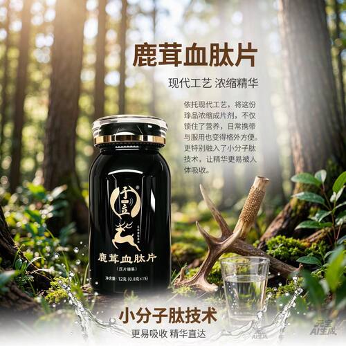 鹿茸血肽片药食同源无激素男女滋补气血温阳保健品鹿茸