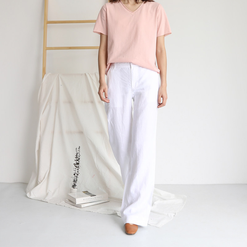 中腰直通休闲通勤显瘦长裤