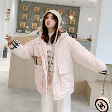 外套女抽绳面包服ins宽松短款 棉衣女很仙 棉服学生 2019冬季 新款