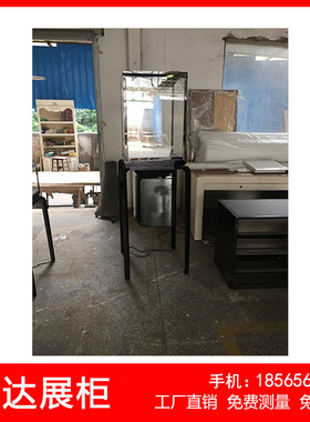 不锈钢珠宝奢侈品柜台展示柜带灯玻璃首饰精品柜台产品展柜定做