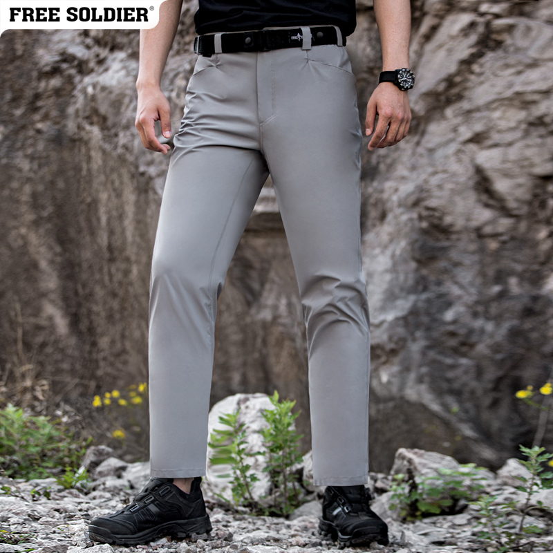 自由兵户外速干裤夏季薄款攀岩裤