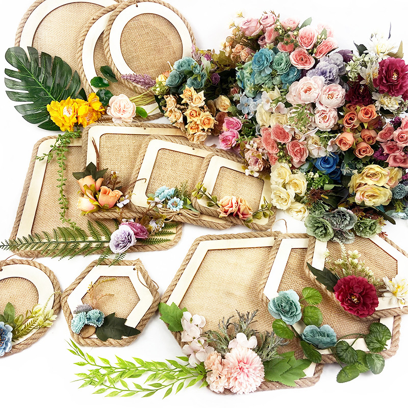 幼师口袋教室森系田园风环创墙面过道装饰吊饰麻布粗麻绳创意吊饰