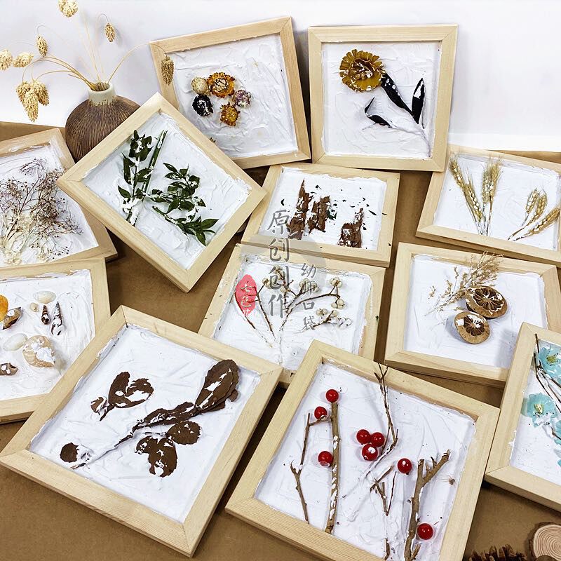 幼师口袋自创幼儿园森系木框ins田园主题装饰环境布置雪墙面包邮