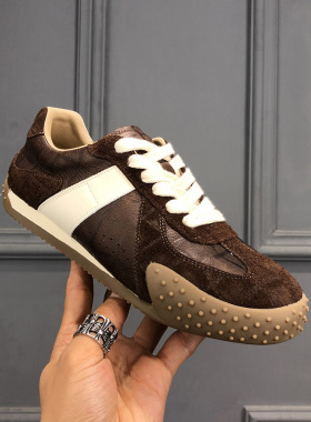 2026新款时尚百搭韩版真皮休闲鞋轻便舒适透气经典款低帮潮男鞋