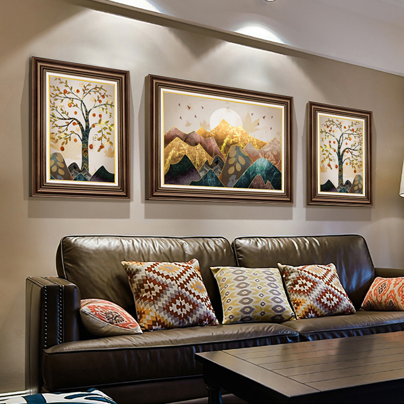 客厅装饰画背景墙欧美油画是超值