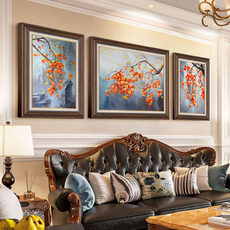 客厅装饰画欧美式书房挂画正品油画肌餐厅壁画中古风沙发背景墙画,家居饰品,现代装饰画,淘宝优惠券,粉丝福利购,淘宝优惠卷