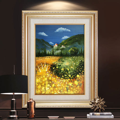 入户背景墙防水油画肌玄关装饰画