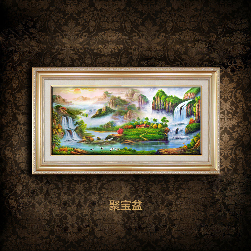 装饰画客厅山水画挂画办公室壁画餐厅上海正品油画肌理沙发背景墙,家居饰品,现代装饰画,淘宝优惠券,粉丝福利购,淘宝优惠卷