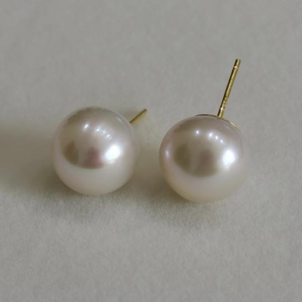 基礎耳釘淡水珍珠大珠