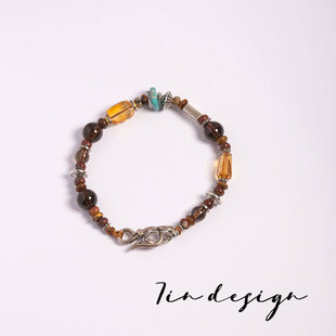 7in 925银手链 【七里香】原创小众设计复古手作情侣s925手串