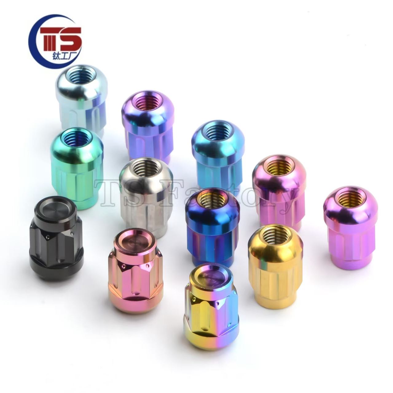 TS钛工厂后轮毂螺母钛合金三阳DRG SYM150/158轮轴芯固定M10X1.25