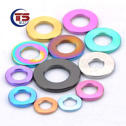 钛合金垫片 垫圈M5/M6/M8/M10 /M12平垫片摩托车改装用垫片