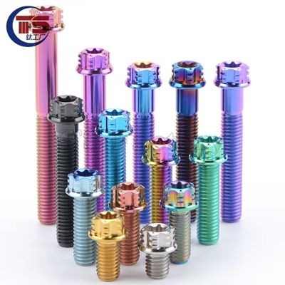 TS内外梅花头M10*25/30布雷博爱得利车力对二对四卡钳钛合金螺丝