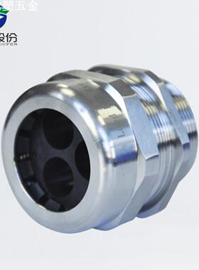 蓝盛   三孔不锈钢电缆防水接头IP68密封多根电线锁紧葛兰304金属