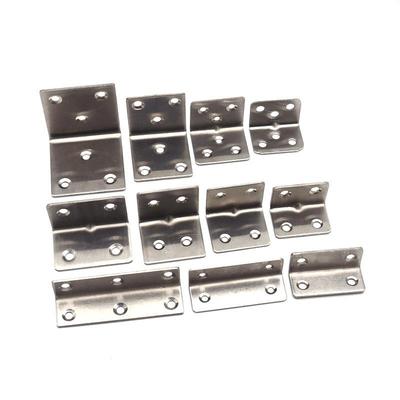 不锈钢6孔角码三角支架固定角铁桌椅90度直角家具五金连接件配件