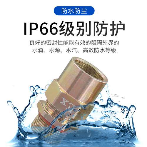 碳钢镀锌BDM-III型接管式防爆电缆密封接头格兰头填料函防水接头