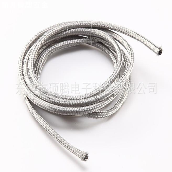 不锈钢编织圆管6MM 304金属屏蔽套管 编织带热流道线束专用