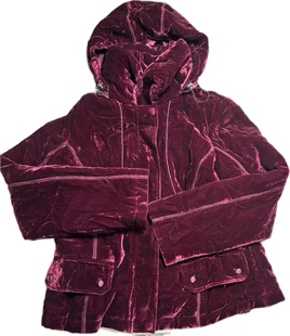桑蚕丝丝绸真丝绒衣服棉衣外套保暖运动