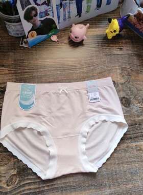 城市佳人92559再生纤维提花无缝一体高弹舒适中腰女士三角内裤