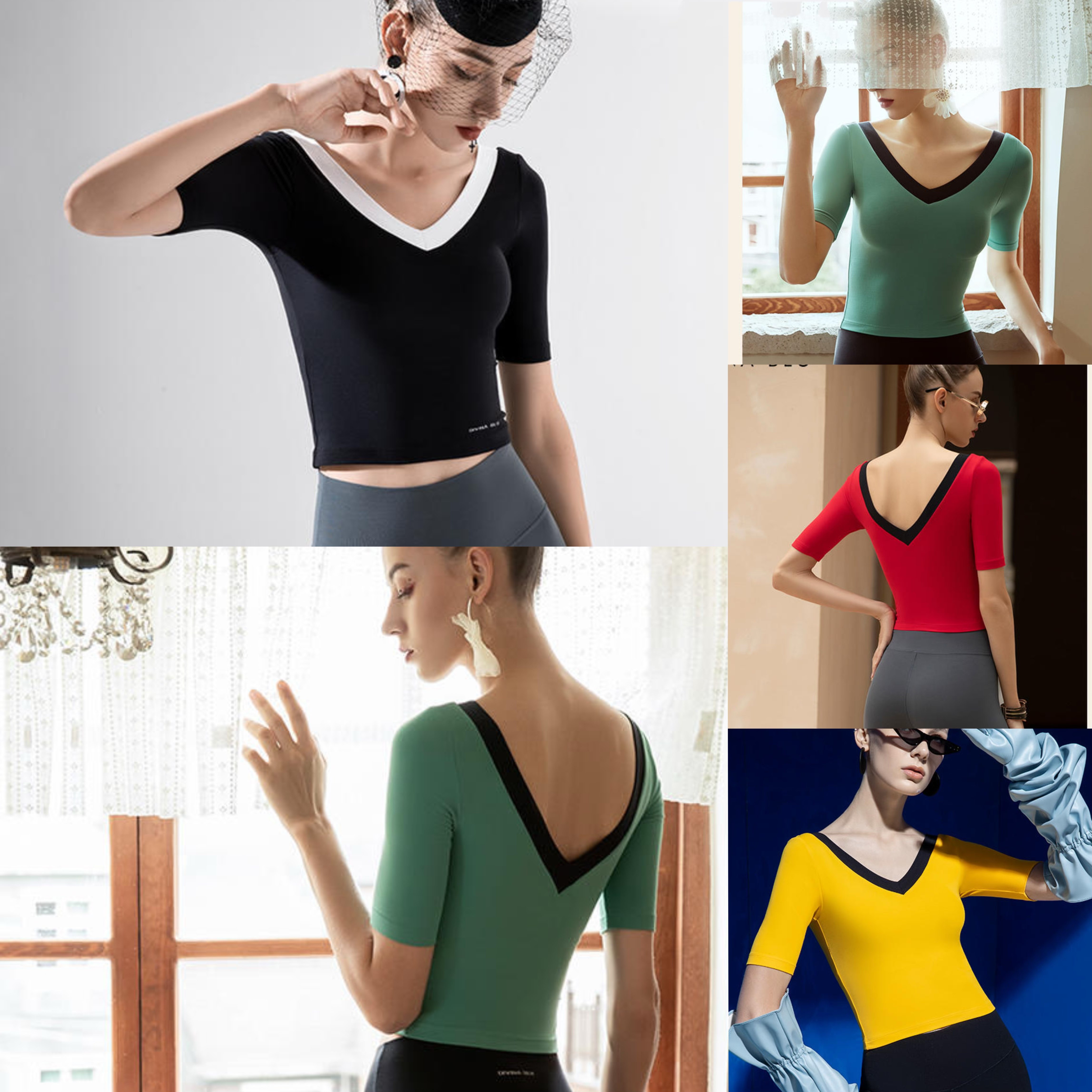 DIVINA裸感瑜短袖美背瑜伽服高端