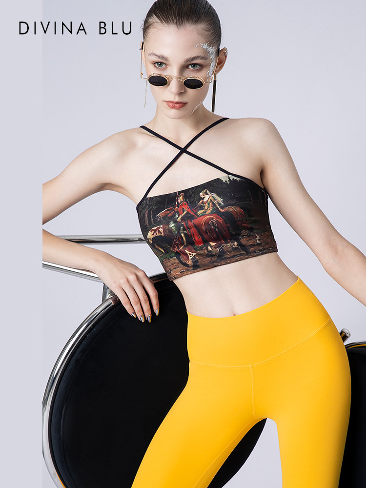 DIVINA迪唯纳速干运动内衣女士美背瑜伽背心跑步健身防震高端文胸