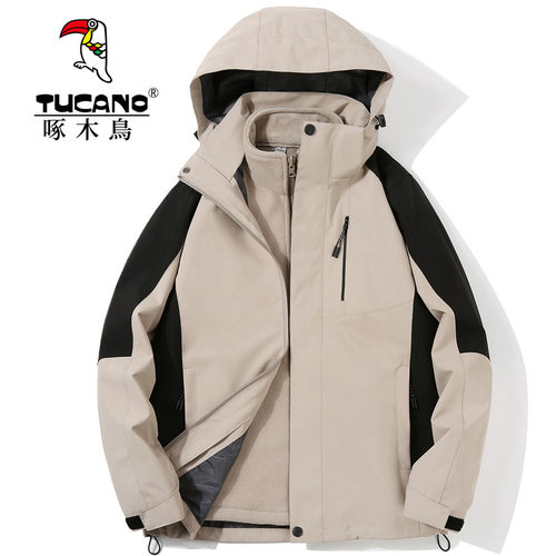 登山服三防啄木鸟秋冬男女