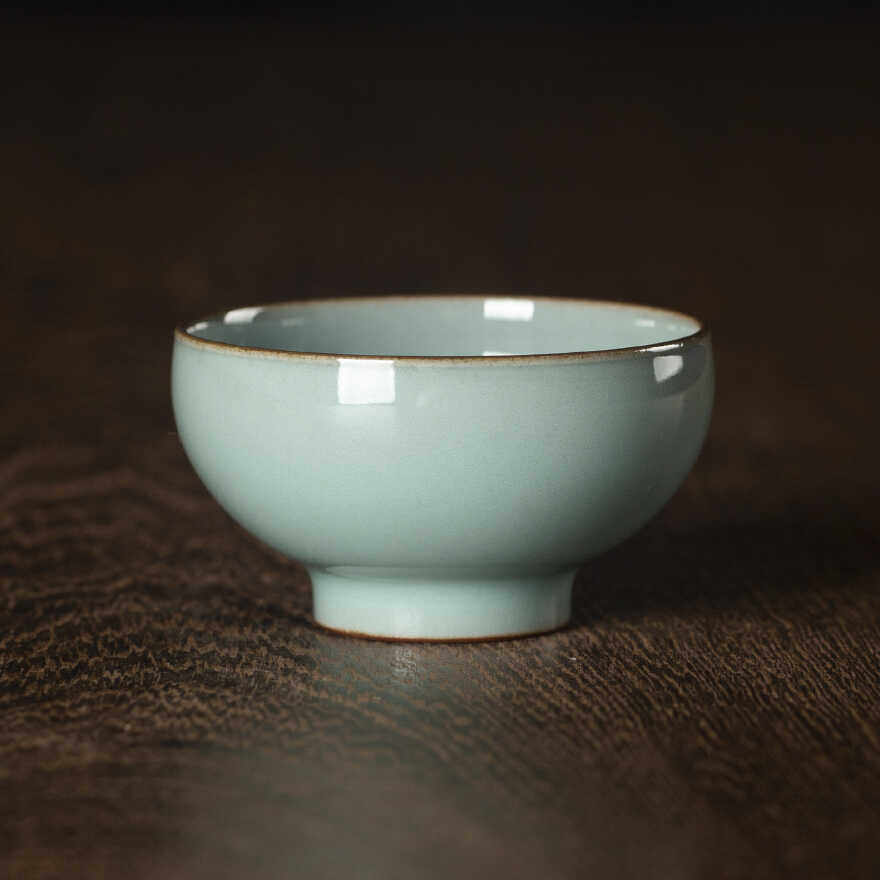 小梅窑｜梅丽峰龙泉青瓷手工杯南宋官窑品茗杯陶瓷功夫茶具主人杯