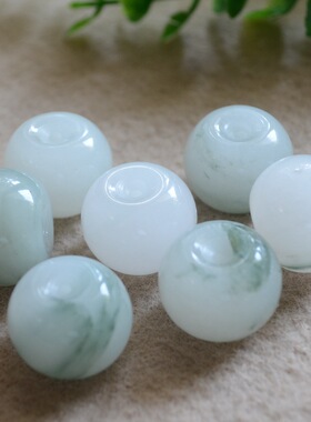 15*20mm天山翠苹果珠散珠DIY项链锁骨链手链配饰