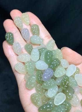 芳正珠宝和田玉青海料【金枝玉叶】吊坠孔品质如图无杂无裂