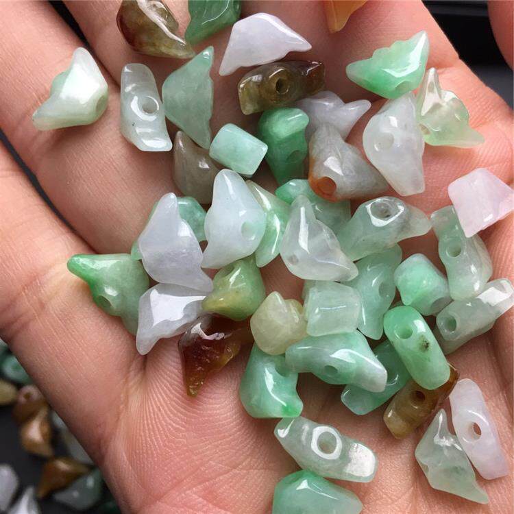 翡翠货玉石边角料散件小配饰玉器饰品配件小元宝工艺品四会