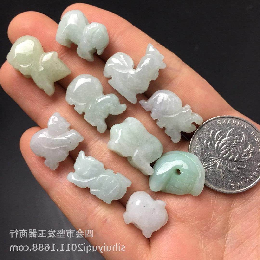 翡翠玉石小生肖虎饰品珠宝配