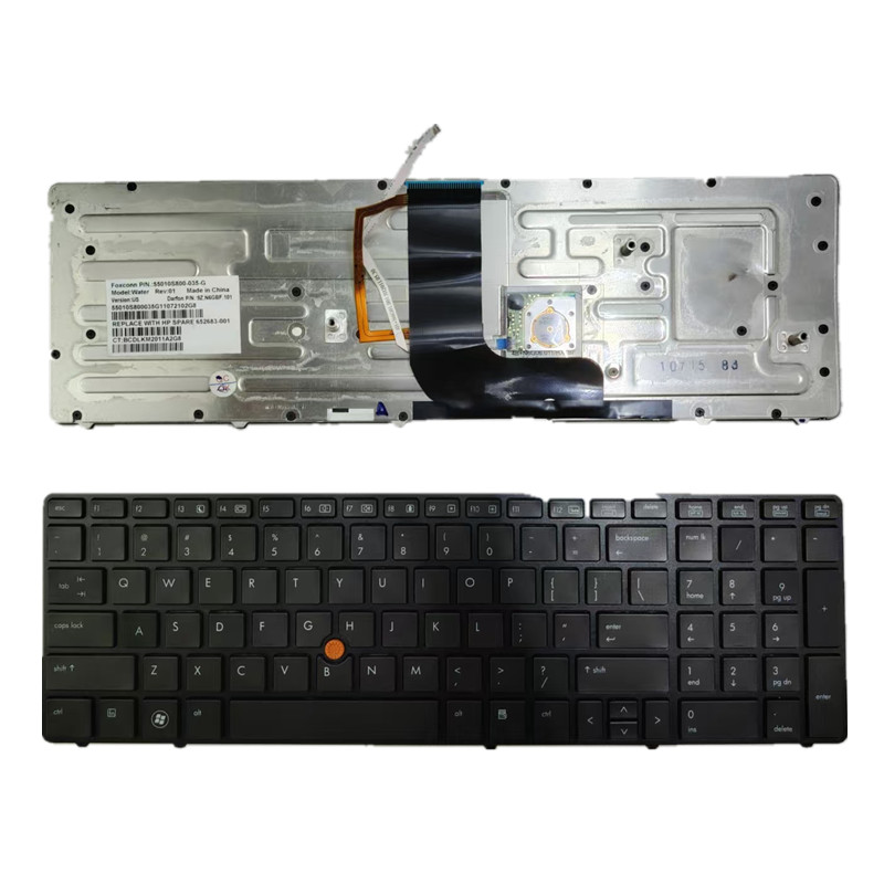 适用于惠普HP Probook 8560w 8560 8570w 键盘笔记本电脑内置更换