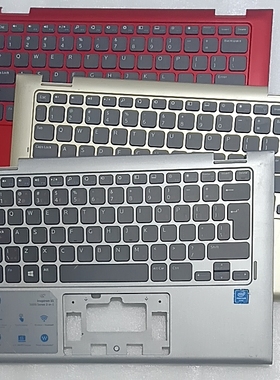 适用 dell戴尔 11 3000 3147  3148 3158 3157  c壳键盘 红银黄色