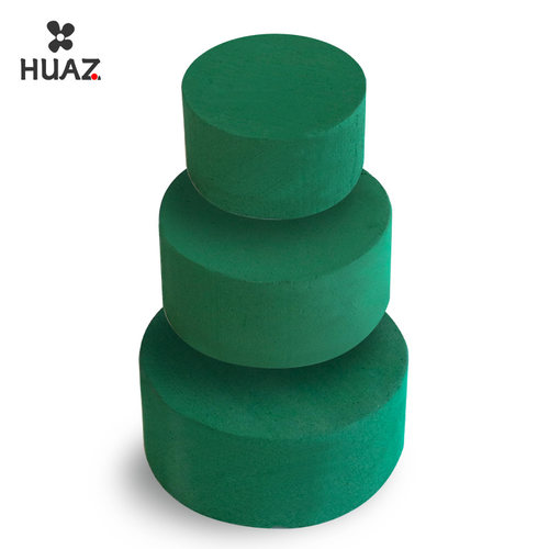 圆形花泥插花泡沫泥湿花泥