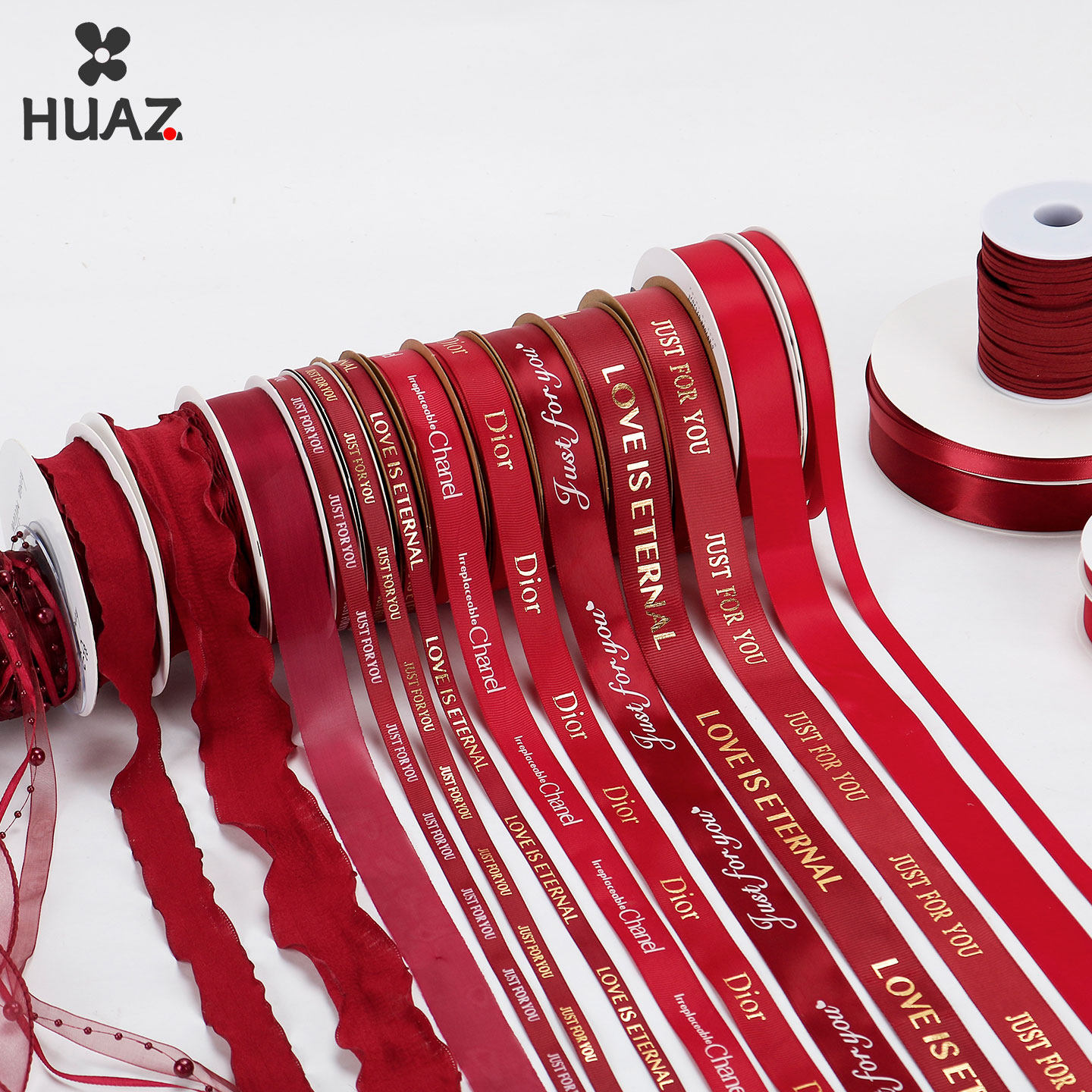 红色系丝带鲜花彩带结婚喜庆水果礼盒装饰缎带蛋糕盒绑带花束