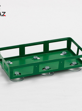 花泥托盘带吸盘长方形塑料绿色托底六爪插花用品婚车车头装饰配件