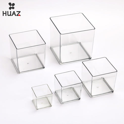 透明收纳盒正方形盒子塑料