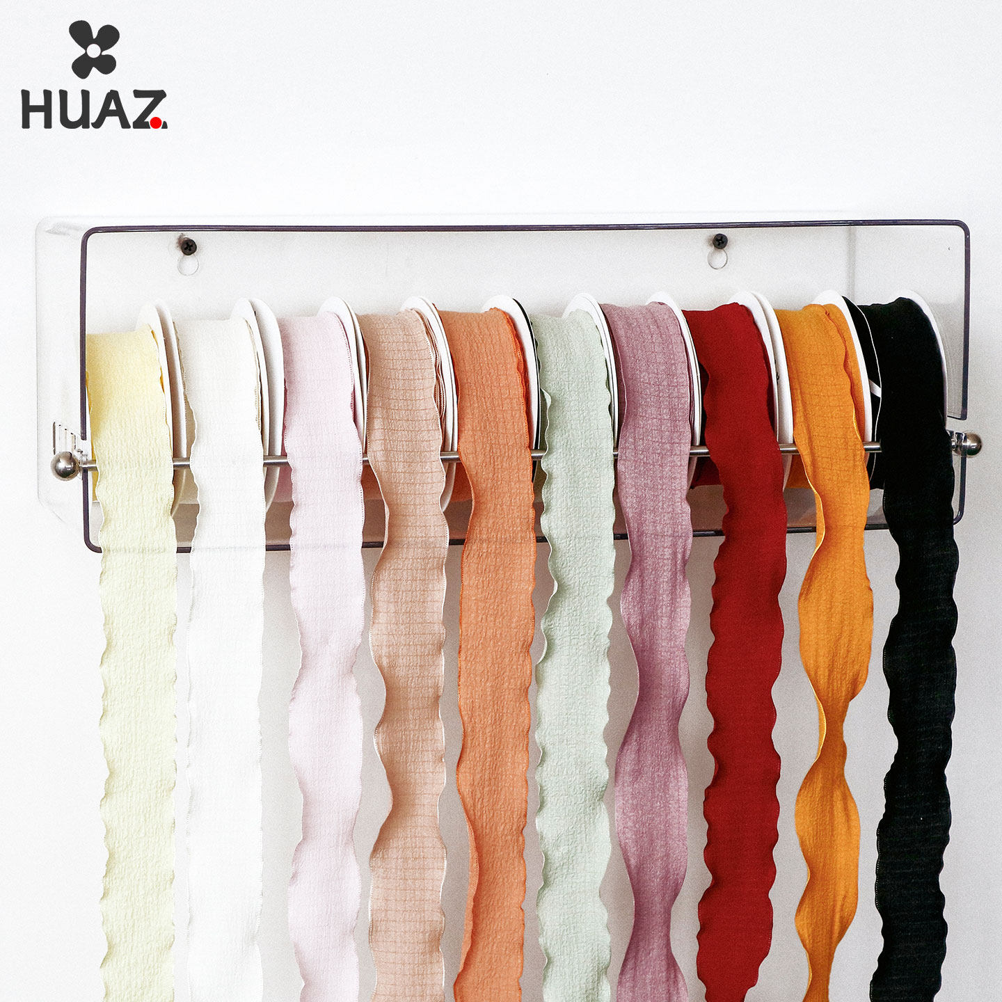 褶皱花边丝带褶皱彩带手捧花束蛋糕装饰鲜花包装材料礼品盒蝴蝶结