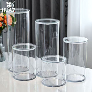 透明瓶盖硅胶密封圈盖子pet塑料花瓶花桶花店鲜花包装材料