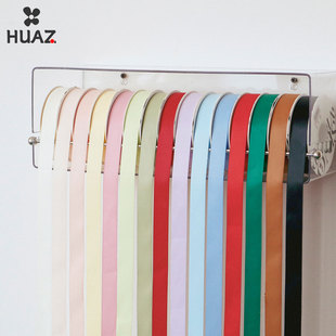 2.5cm双面哑光绸带牛奶缎带鲜花花束蝴蝶结绑带高级纯色丝带