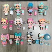 娃娃8厘米女孩过家家玩具礼物可换装 正版 惊喜人偶 式 散货多款