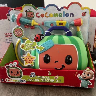 现货cocomelon农场情景 手提房子积木儿童益智玩具正版散货