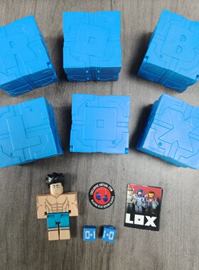 正版ROBLOX 无外层包装 潮玩虚拟世界可动积木盲盒带兑换码