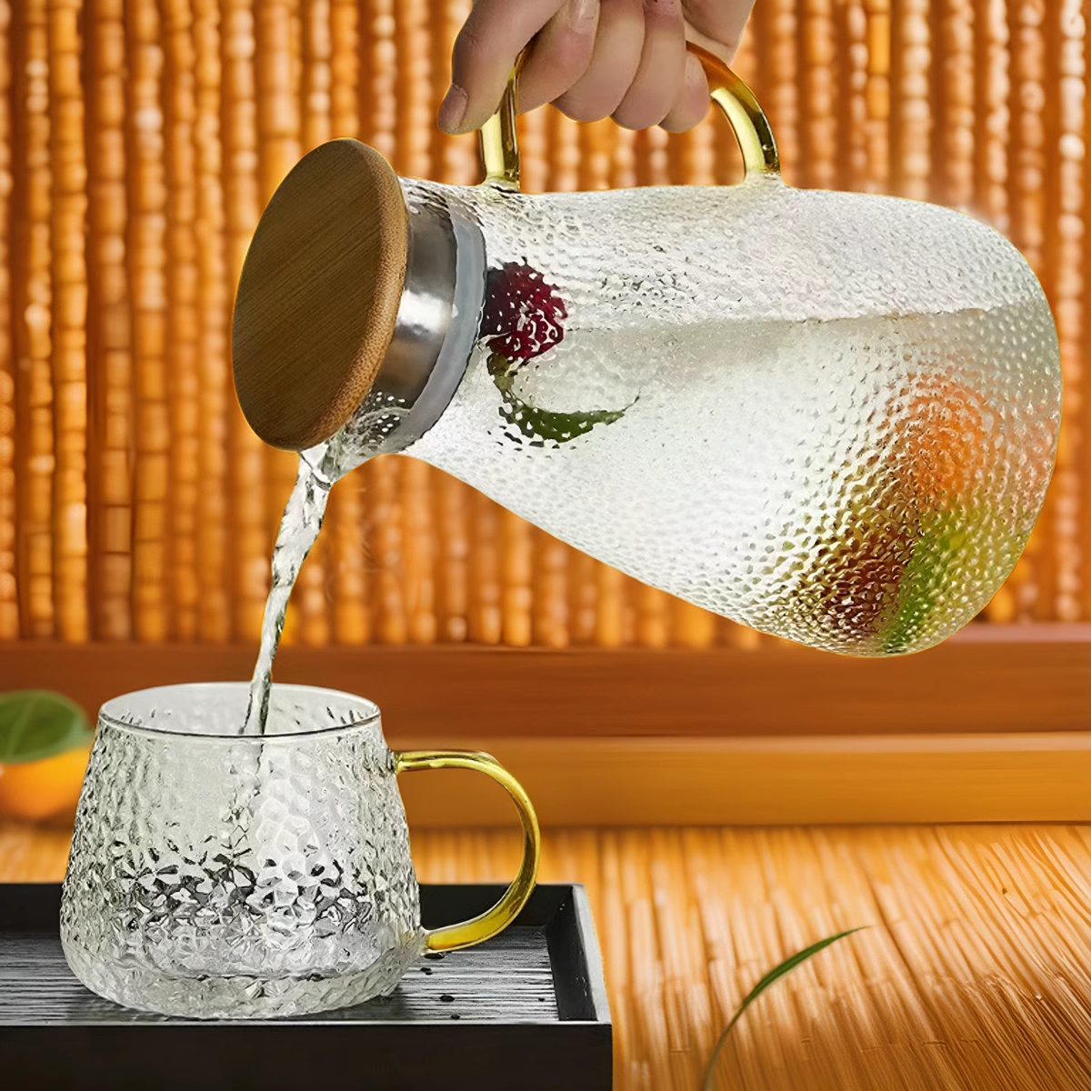 冷水壶玻璃耐高温家用凉水壶