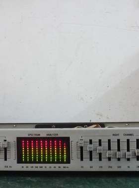 二手原装进口Automax发烧HIFI均衡器立体声双十段手调效果器