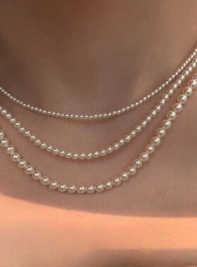 混搭神器 博主同款 23年新 自带柔光施华洛650珍珠项链 三种尺寸