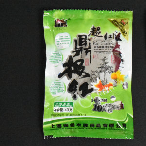 大促正品超鼎极红鱼食热带鱼 金鱼锦鲤增艳鱼饲料冷水鱼粮40g小粒