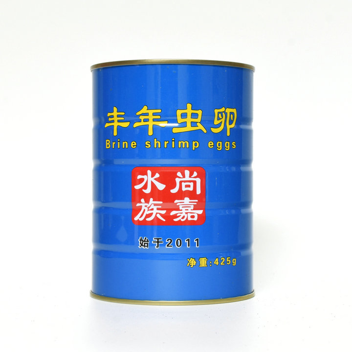 尚嘉水族蓝桶大红卵可孵化丰年虾卵425g卤虫卵海洋馆鱼苗开口饲料